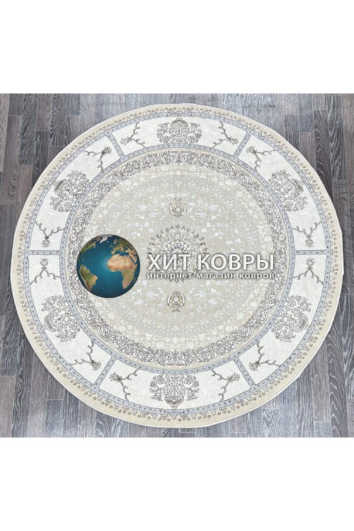 Турецкий ковер Iran collection A053 Бежевый круг